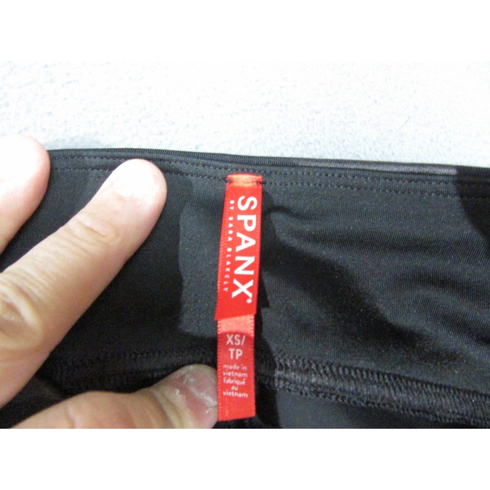 Spanx Leggings Womens XS Black Excellent Camo High Waist Slim Fit Ankle 4195 - Picture 5 of 8